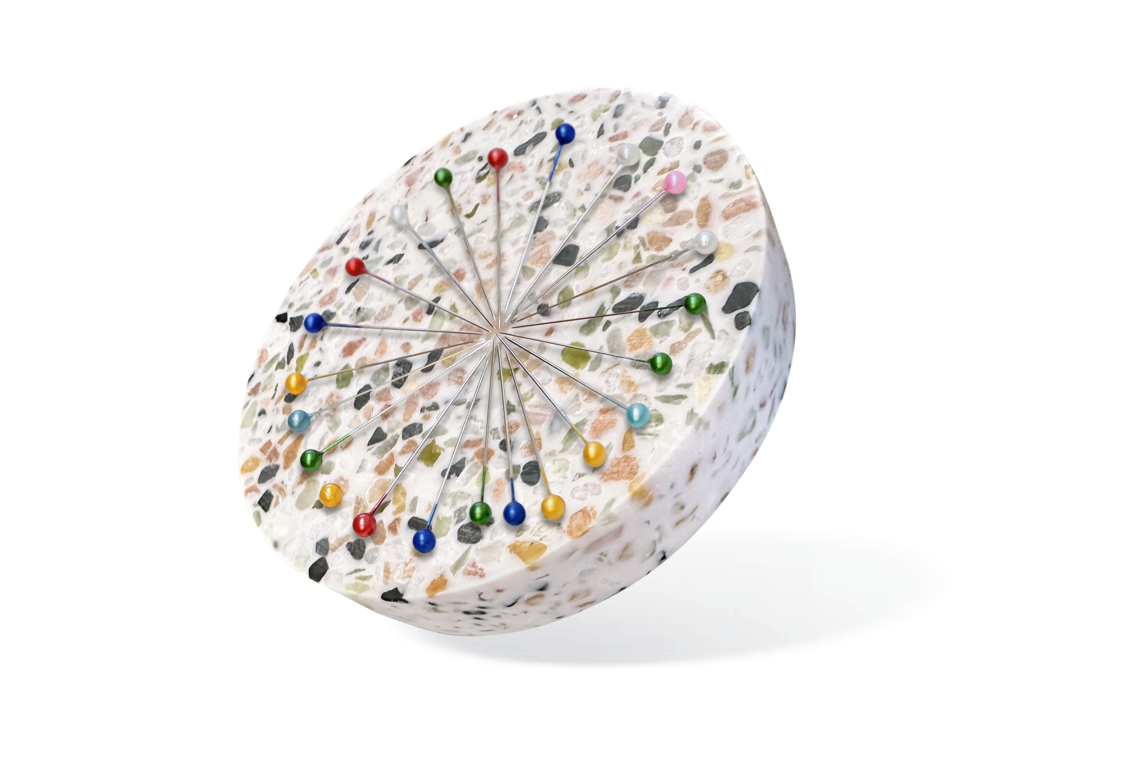 Magnetic Pin Dish Terrazzo Resin