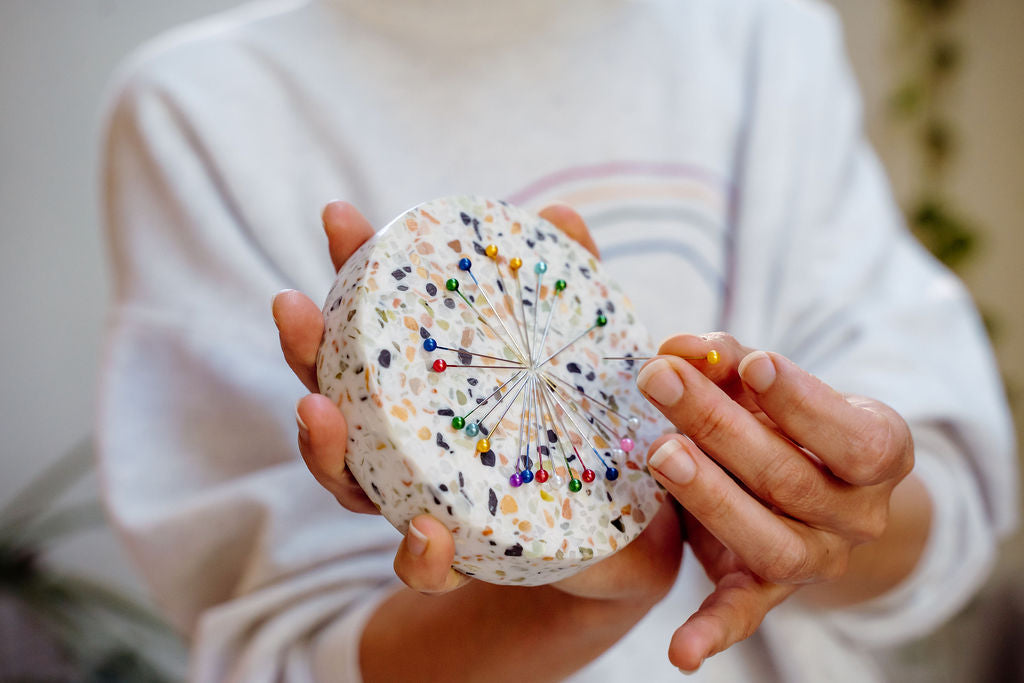 Magnetic Pin Dish Terrazzo Resin