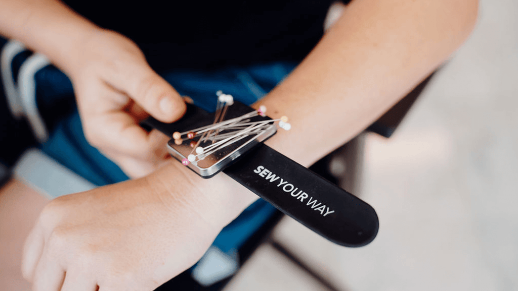 Black Magnetic Pin Cushion Wristband