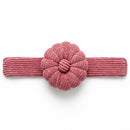 Dusty Rose Corduroy Pin Cushion horizontal on a white background