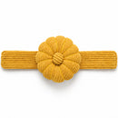 Golden Butter Corduroy Pincushion horizontal on white background