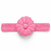 Peony Pink Corduroy Pin Cushion horizontal on a white background