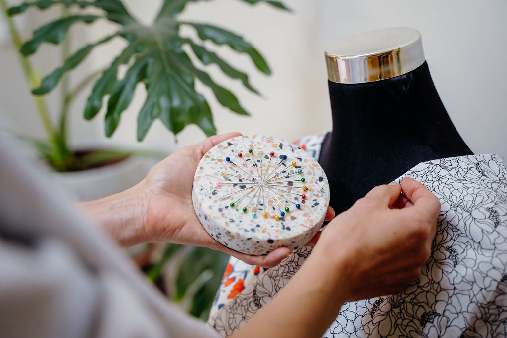 Magnetic Pin Dish/Pin Holder - Terrazzo Resin