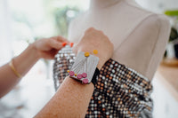 Black Magnetic Pin Cushion Wristband – Small/Medium 24cm