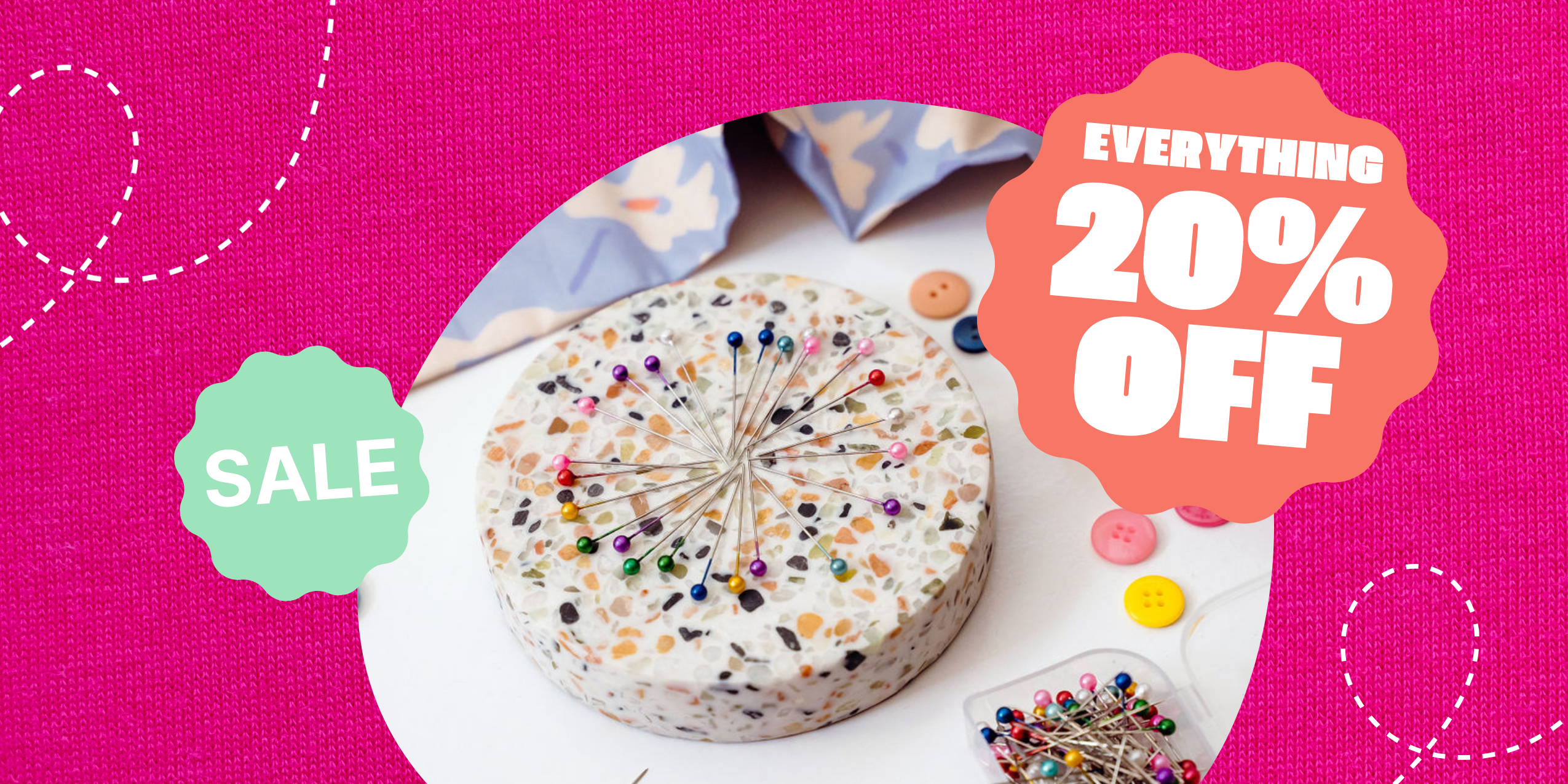 Sew Your Way End of Year Sale - Terrazzo Pin Dish