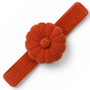 Terracotta Corduroy Pin Cushion on a white background